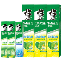 好来 黑人 双重薄荷牙膏家庭装含氟牙膏 双重薄荷225g*3支+40g*3支