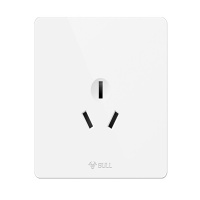 公牛插座空调热水器面板暗装家用电源经典白G25 三孔16A