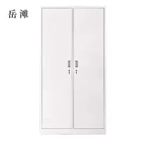 岳滩加厚二门钢制更衣柜员工柜铁皮职工储物柜带锁存包柜鞋柜