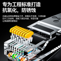 山泽 六类网线 千兆高速宽带线CAT6类工程监控电脑路由器网络连接家用成品跳线 8芯双绞线 黑色2米 WD6020