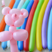 京唐 长条魔术气球节日装饰 长条造型气球魔法气球儿童节创意长条动物编制造型气球 混色100只