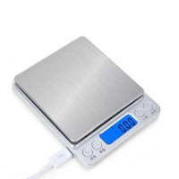 杭普 家用厨房烘焙电子称中文3000g/0.1g+2托盘*