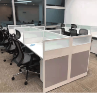 彤悦(TONG YUE)1.4米办公桌/卡座/屏风桌PFZ-1(KH) 拼色