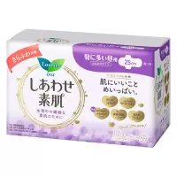 花王 乐而雅F透气棉柔纤巧特长日用25cm 17片/包*8包(单位:包)