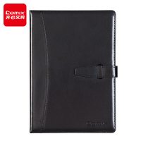 齐心(COMIX) C5807 18K 114张 皮面笔记本 黑(单位:本)