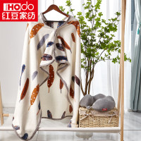红豆家纺 红豆家纺X红豆随心披毯HDT-2201 HDZ-2211 灰色 毯子100*140cm+枕头28*30cm