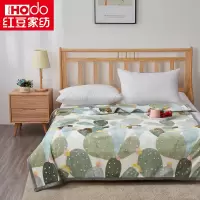 红豆家纺X红豆绒毯HDT-2221 HDT-2222 绿色 180*200cm