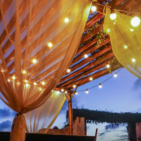 名凌太阳能灯串G50球灯泡阳台装饰氛围 5CM白色圆球/透明圆球[挂钩款] 2米10灯[电池透明线款] 10个装 Z