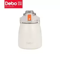 Debo德铂 DEP-DS305 艾薇大肚杯保温杯高颜值 可爱水杯学生儿童大容量便携保温杯900ml 白色