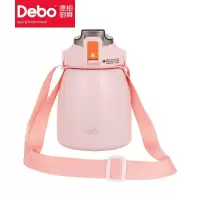 Debo德铂 DEP-DS305 艾薇大肚杯保温杯高颜值 可爱水杯学生儿童大容量便携保温杯900ml 粉红色