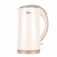 美的(Midea)H415E2J 1.5L 304不锈钢家用双层防烫烧快速沸腾 一体防尘盖