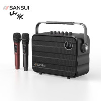 山水(SANSUI)U13无线蓝牙音箱便携式迷你音响(1音响+2麦)