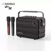 山水(SANSUI)U13无线蓝牙音箱便携式迷你音响(1音响+2麦)