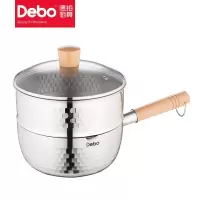 Debo德铂 DEP-803 达芙妮不锈钢奶锅 雪平锅电磁炉明火通用 20cm