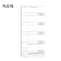 风雷缘图书馆书架阅览室货架资料档案架钢制书架单面五层副架
