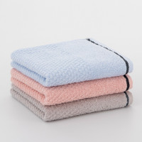 三利简约面巾三条盒装 G8088 蓝色 粉色 灰色 Z