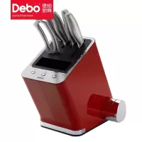 Debo德铂 DEP-808 泰达刀具套装 多功能收纳刀座不锈钢 刀具组合6件套