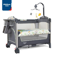 VALDERA瓦德拉婴儿床多功能折叠儿童拼接床便携式可移动摇篮床9011领航款一张装