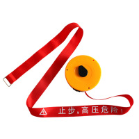 杰安达 安全警戒带 50m 尼龙材质 警戒隔离 伸缩警示带(卷)