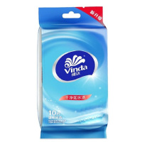 维达 湿巾 VW1009A 180*180mm 杀菌湿巾 10片/包 独立装(包)