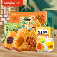 刻凡嘉兴特产大粽子蛋黄鲜肉豆沙蜜枣甜粽咸粽端午节粽子礼盒礼品零食早餐4枚650g