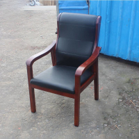 仓迪 CD-HD175 耳朵椅 实木加厚会议椅子职员椅实木椅办公椅 500*620*1000