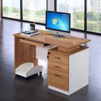 仓迪 CD-280 木质办公桌职员桌电脑桌单人桌 1000*500*760(±20MM) 含主机托