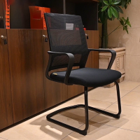 仓迪 CD-FRC150 办公家具办公椅黑色网布椅弓形椅