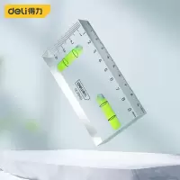 得力(deli) 100mm磁性透明水平尺水平仪迷你便携 DL291100
