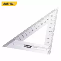得得力(deli) 不锈钢三角尺 直角尺木工钢板尺加厚45度钢板尺150mm DL4039 400382