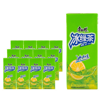 康师傅 冰绿茶 柠檬口味茶饮品 250ml*24盒