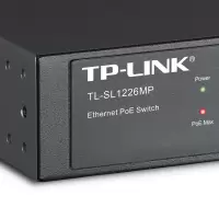 TP-LINK TL-SL1226MP 24口 百兆PoE交换机 千兆上联以太网交换机 监控网络网线分线器 2个千兆口