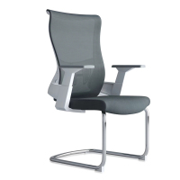 震海D3909-1会议椅弓形椅办公椅电脑椅网布椅洽谈椅靠背椅