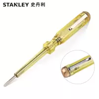 史丹利(STANLEY)500V测电螺丝批电工用多功能漏电检测笔验电笔试电笔 66-119-23 (150MM)