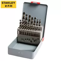 史丹利(STANLEY)19件套高速钢麻花钻头金属钻头套装1-10mm 95-233-23