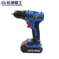 长城精工 730004 锂电钻 无刷双速冲击手电钻充电式电动螺丝刀多功能电钻