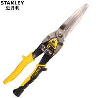 史丹利(STANLEY)航空剪刀不锈钢铁皮剪工业级铁丝网剪铁皮剪刀 加长直头 14-566-22