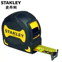 史丹利(Stanley)黑金刚公制卷尺子3米5米测量工具尺建筑家用钢尺盒尺 3m宽19mm STHT33559-23