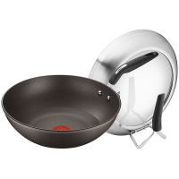 苏泊尔 (SUPOR) -C 火红点钛金刚无油烟炒锅可立盖 PC30HA1