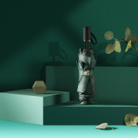 VENES VS001三折黑胶晴雨伞