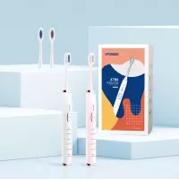 现代 声波电动牙刷 便捷家用电动牙刷 儿童成人通用 X700 情侣套装