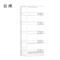 岳滩图书馆书架阅览室货架资料档案架钢制书架单面五层副架