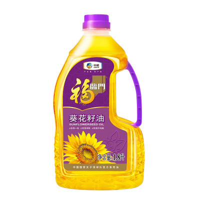 福临门压榨一级葵花籽油1.8L