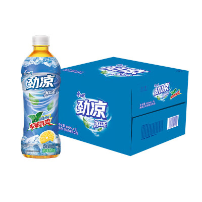 康师傅 劲凉冰红茶 500ml*15瓶 薄荷口味调味茶饮品