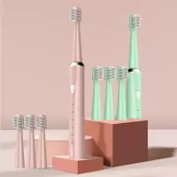 创维Skyworth 电动牙刷清洁牙齿牙刷usb充电便携电动震动牙刷高档抽拉礼盒包装4个刷头 G413/G414