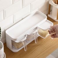 茶花 调味盒 007001 芮格 按压式 PP+PS+TPC-ET+硅胶 29.5*12.5*12.5cm 白(个)