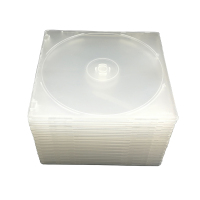 萃姿尔(TRESOR)光盘盒子 CD盒 优质透明DVD盒 方形光盘盒 薄型 50个