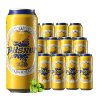 青岛啤酒(TsingTao) 皮尔森10.5度500ml*12罐/箱啤酒