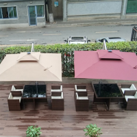 户外遮阳伞庭院露台花园大太阳伞室外阳台摆摊别墅保安岗亭罗马伞直径2.7米