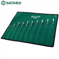 世达(SATA)10件加长型快速扳手汽修工具X柄两用扳手组套 08016 1套